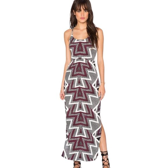 Free People Serves You  Right Printed Maxi Dress - Picture 1 of 8